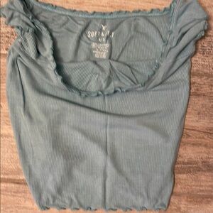AEO Soft and sexy rib-Women's Top XS teal color